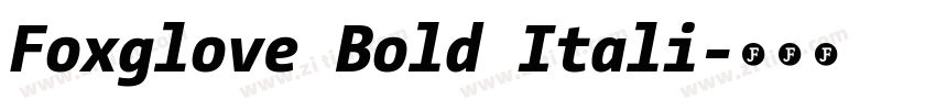 Foxglove Bold Itali字体转换 Foxglove Bold Itali字体转换